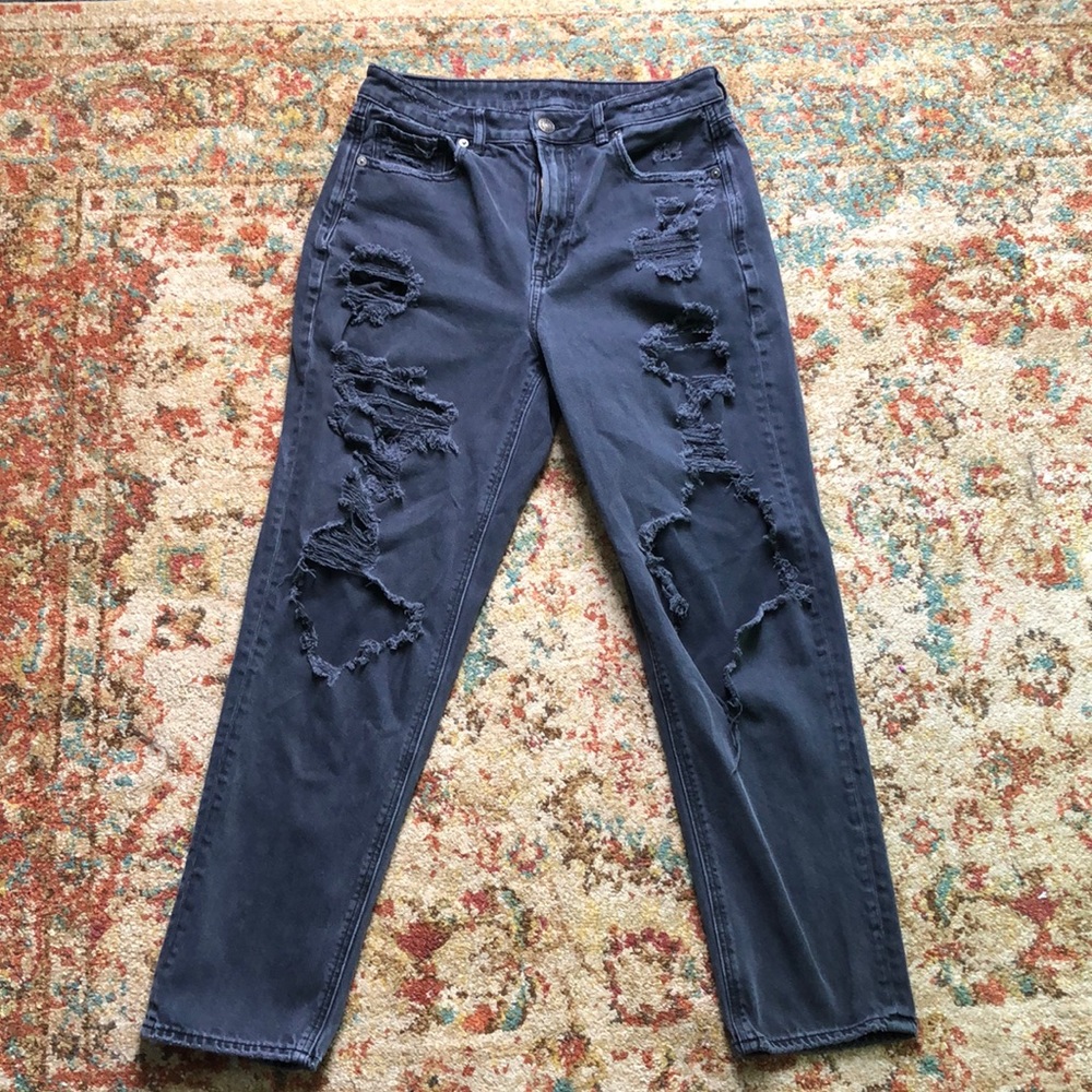 American eagle black jeans, size 6